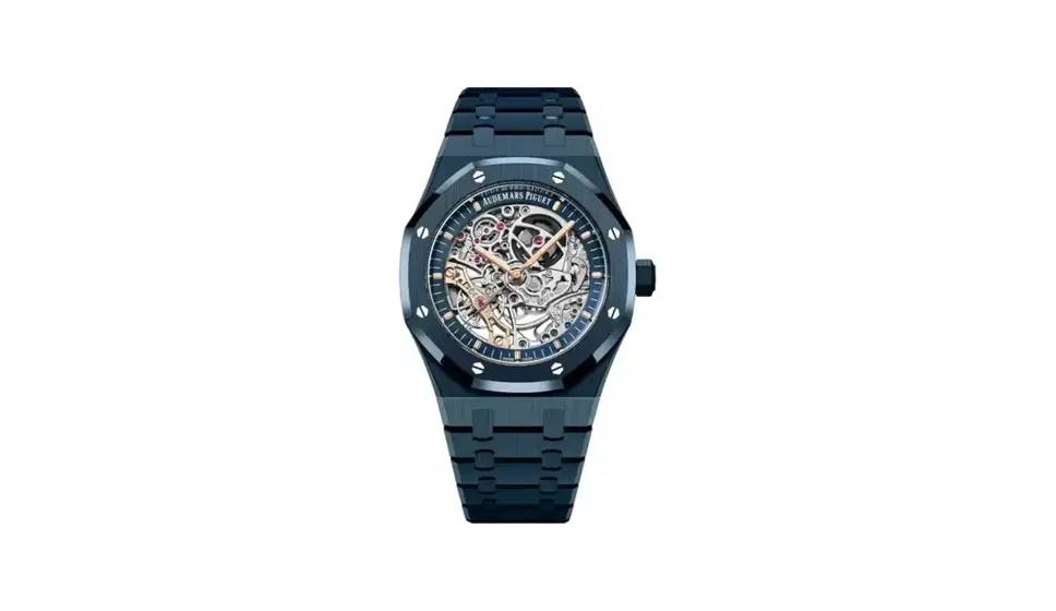 Audemars Piguet Royal Oak Double Balance Wheel Openworked, "Bleu Nuit" ceramic · 41 mm