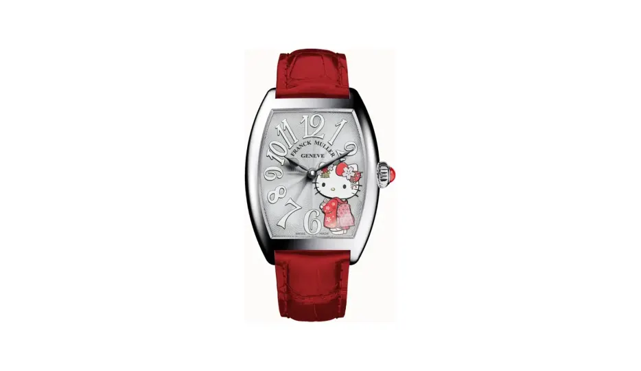 Franck Muller Cintrée Curvex QZ Hello Kitty Kimono