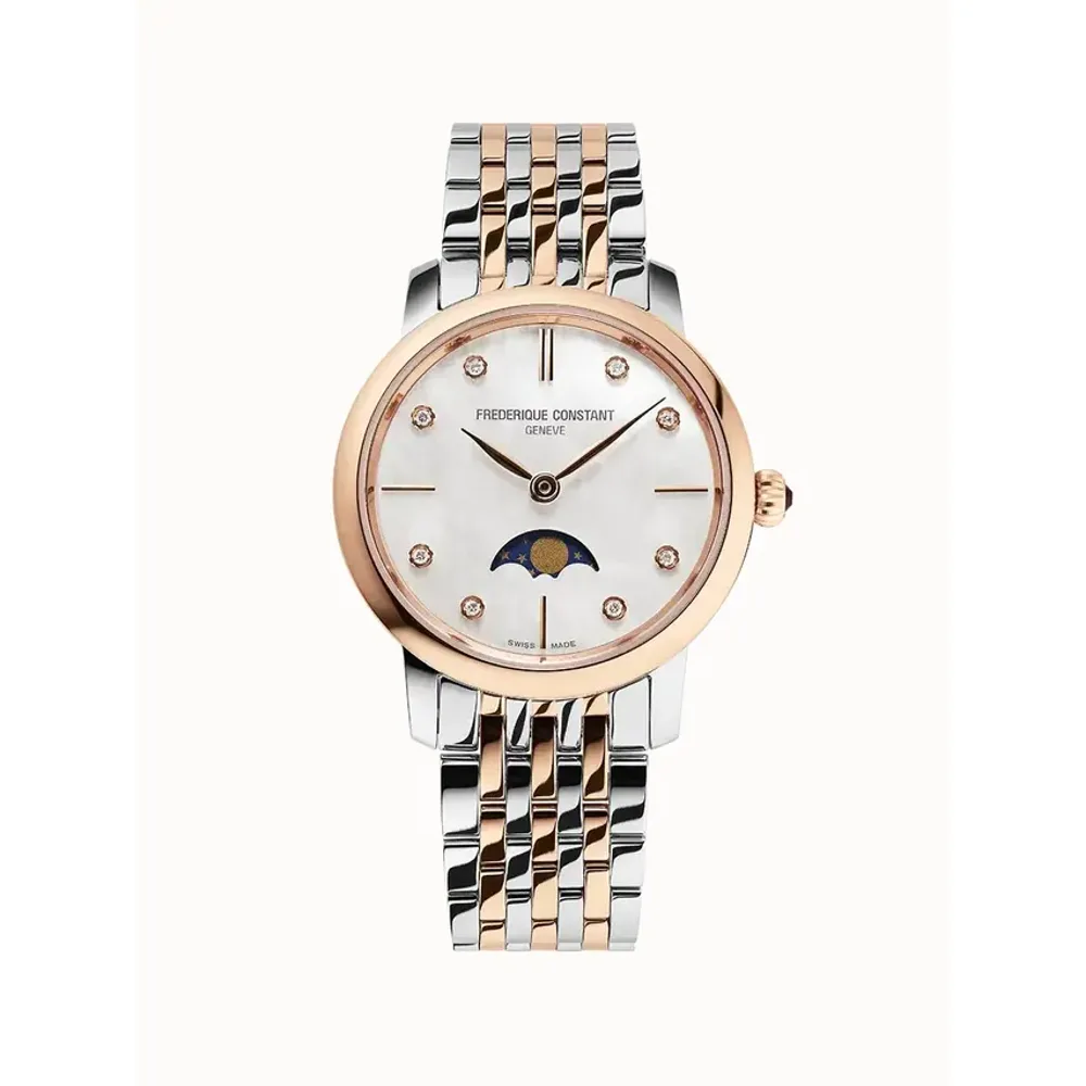 Frederique Constant Classics Slimline Ladies Moonphase, Women · Quartz