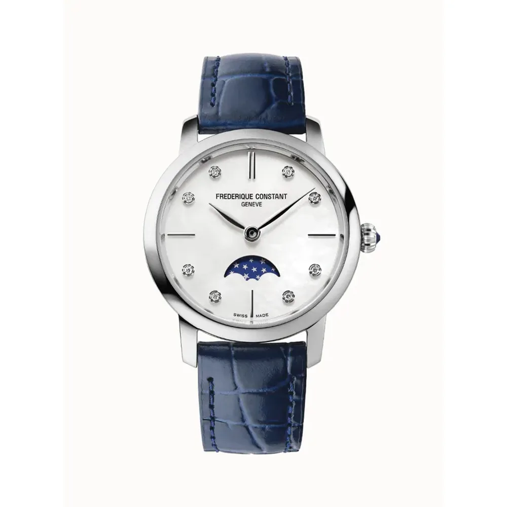 Frederique Constant Classics Slimline Ladies Moonphase, Women · Quartz