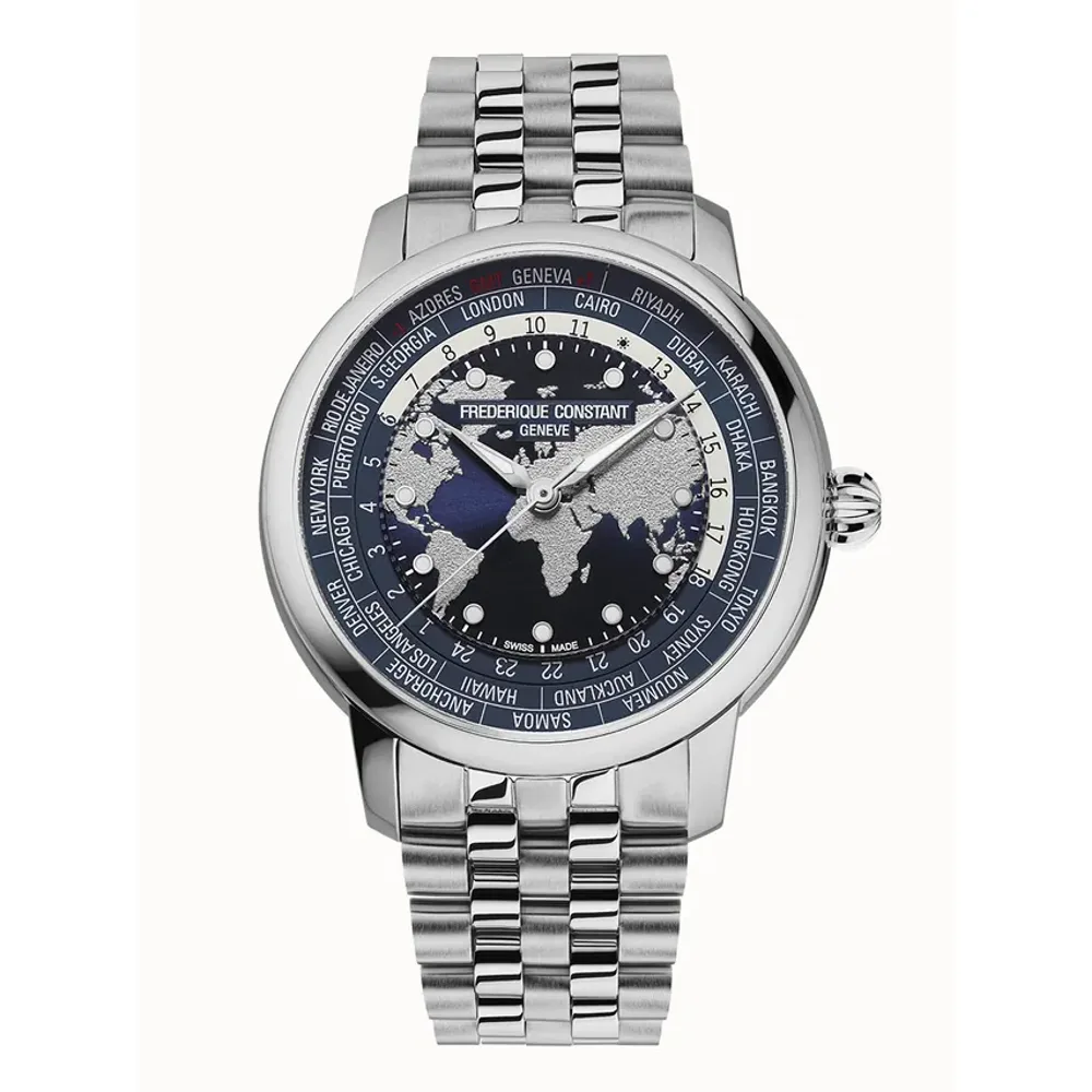 Frederique Constant Manufacture Classic Worldtimer, Men, Unisex, Women · Automatic