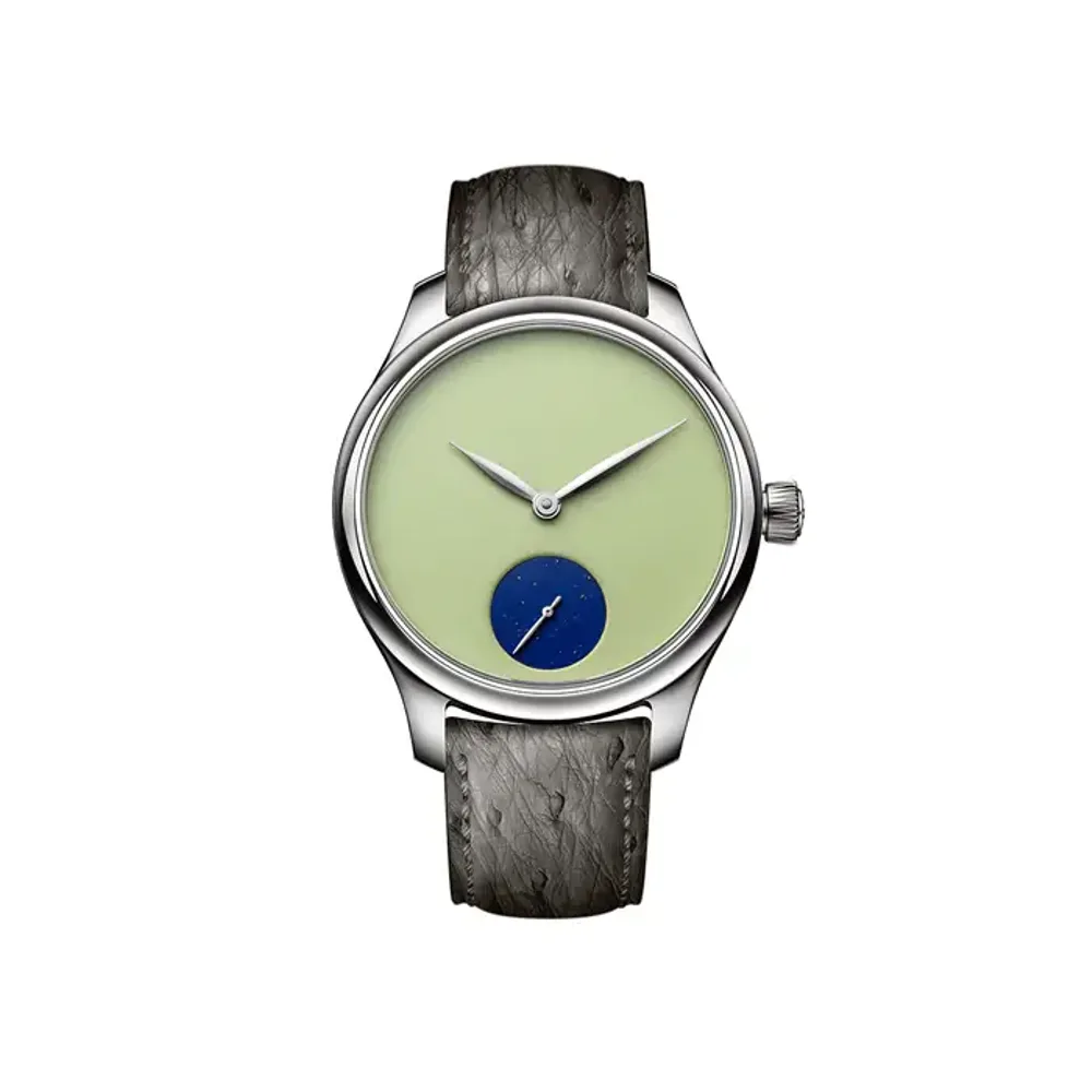 H. Moser & Cie. Endeavour Small Seconds Concept POP Lemon chrysoprase and lapis lazuli