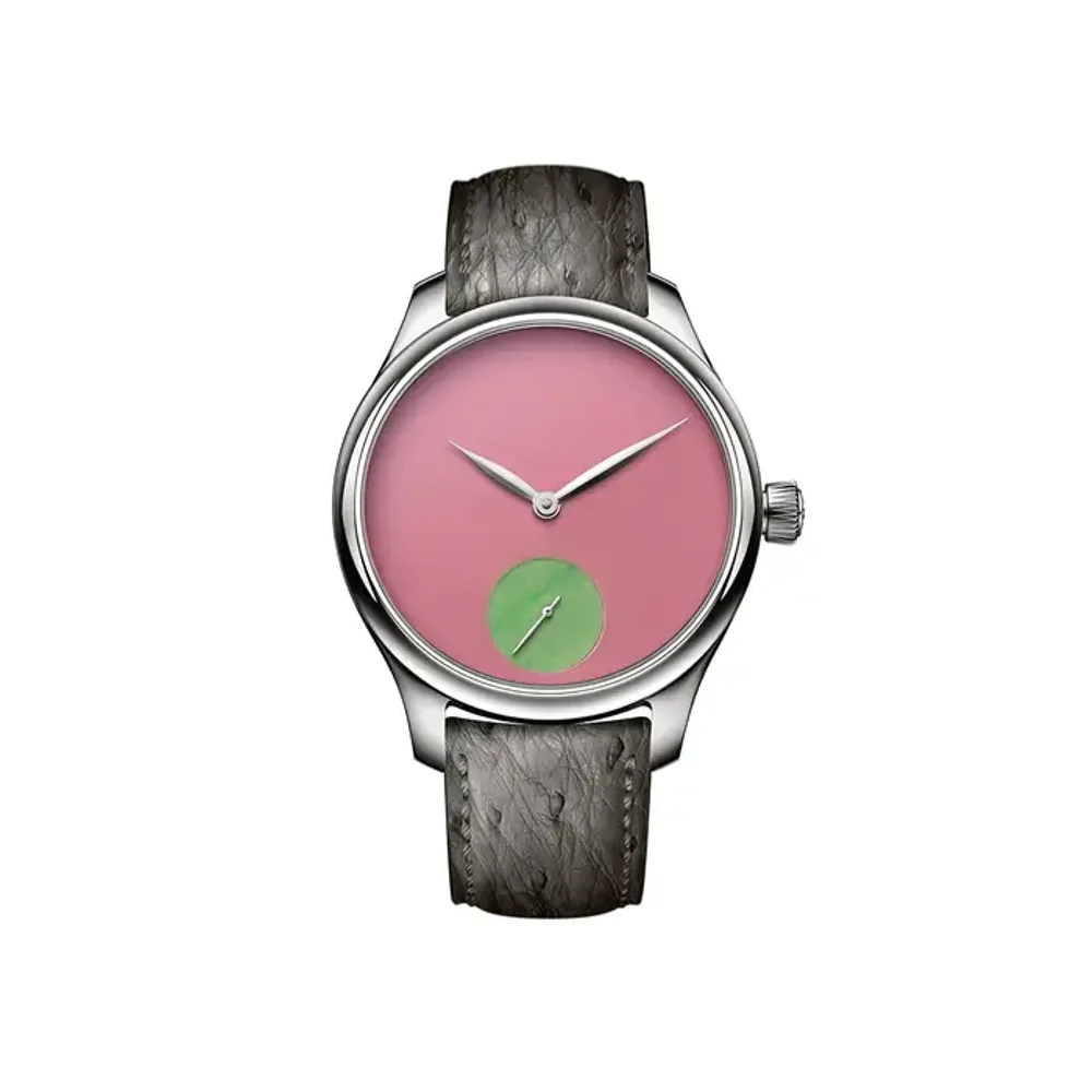 H. Moser & Cie. Endeavour Small Seconds Concept POP Pink opal and burmese jade