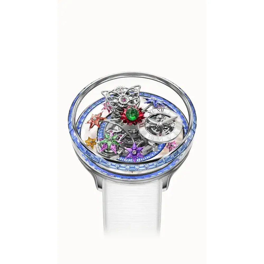 Jacob & Co. Fleurs de Jardin — White Gold and Icy Blue Sapphires