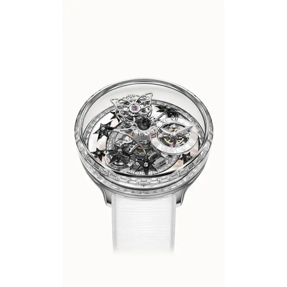 Jacob & Co. Fleurs de Jardin — White Gold and White Diamonds with Black Sapphires