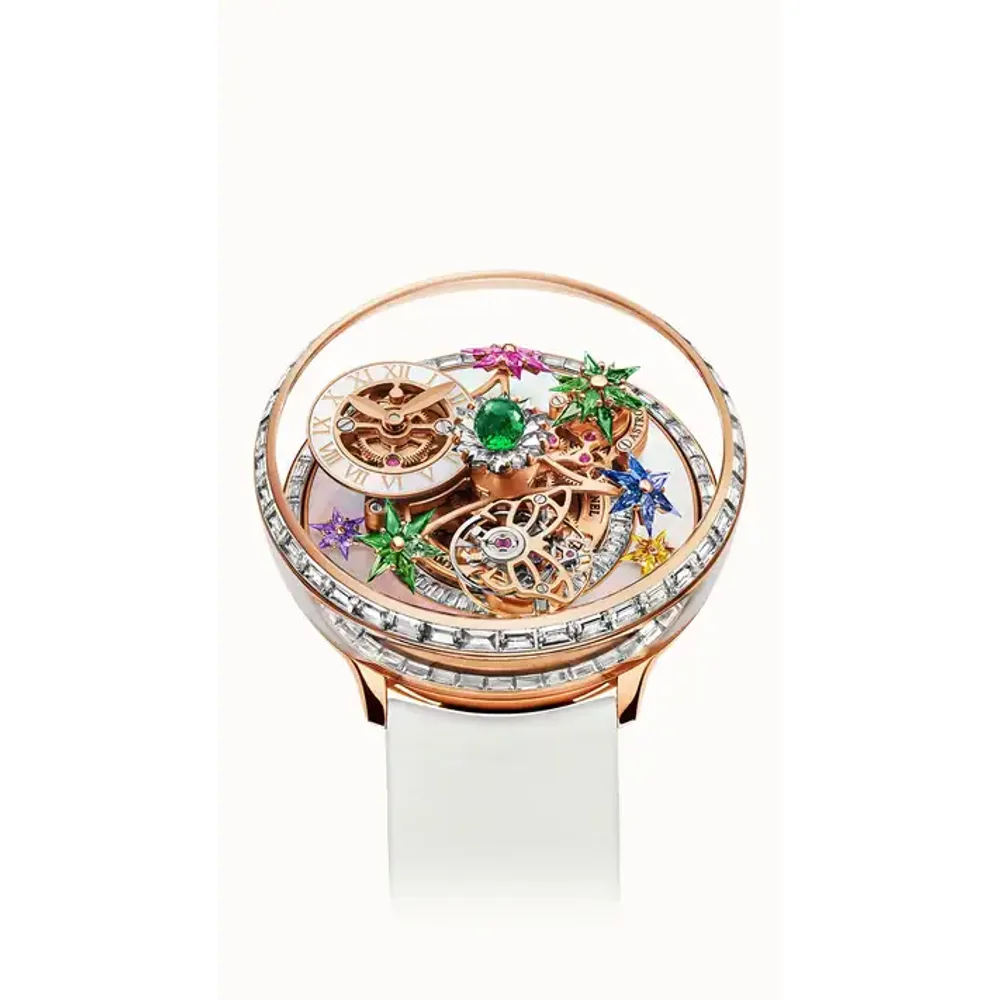 Jacob & Co. Fleurs de Jardin — Rose Gold and Baguette Diamonds