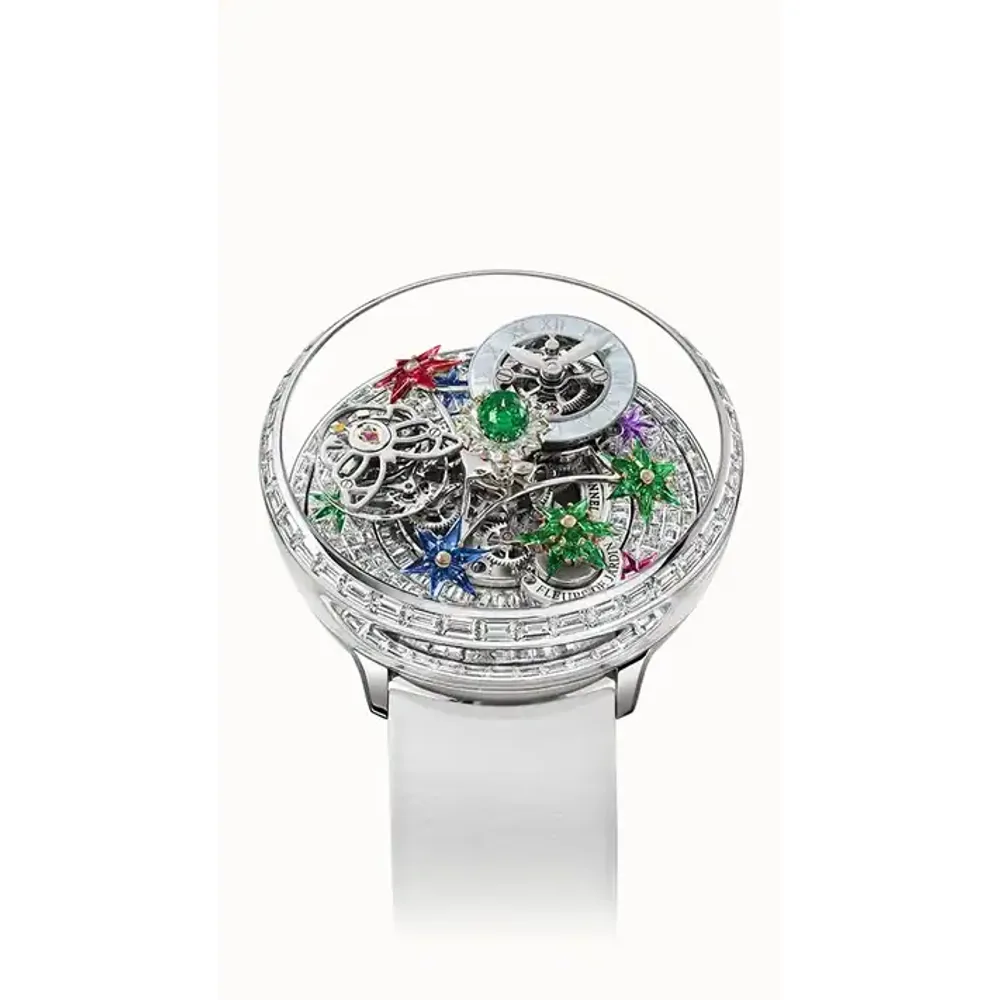 Jacob & Co. Fleurs de Jardin — White Gold Full Diamond Baguettes