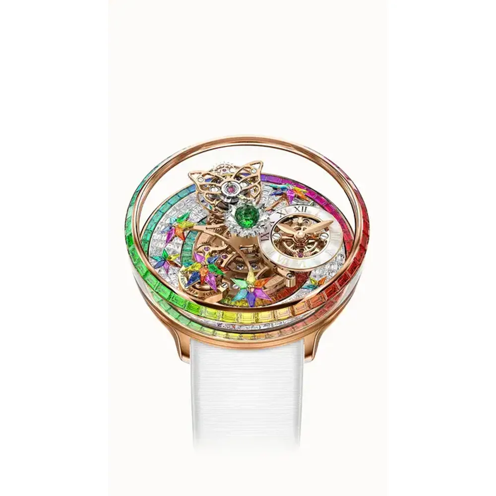 Jacob & Co. Fleurs de Jardin — Rose Gold Full Diamond Baguettes