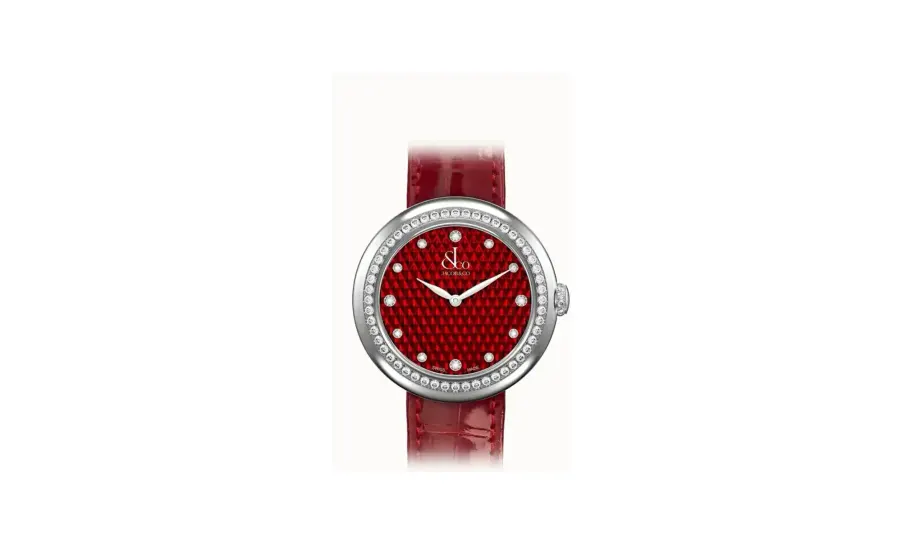 Jacob & Co. Brilliant — Stainless Steel with Red Pyramid Dial