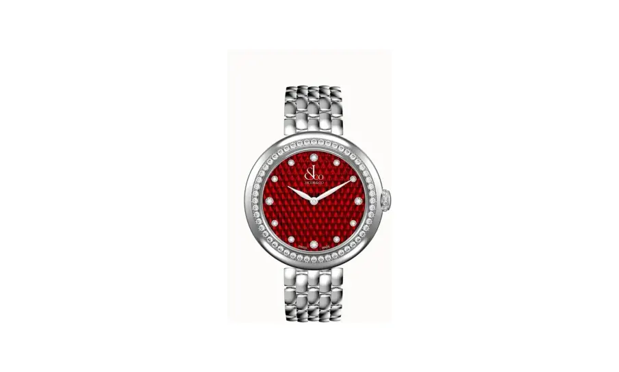 Jacob & Co. Brilliant — Stainless Steel with Red Pyramid Dial (Bracelet)