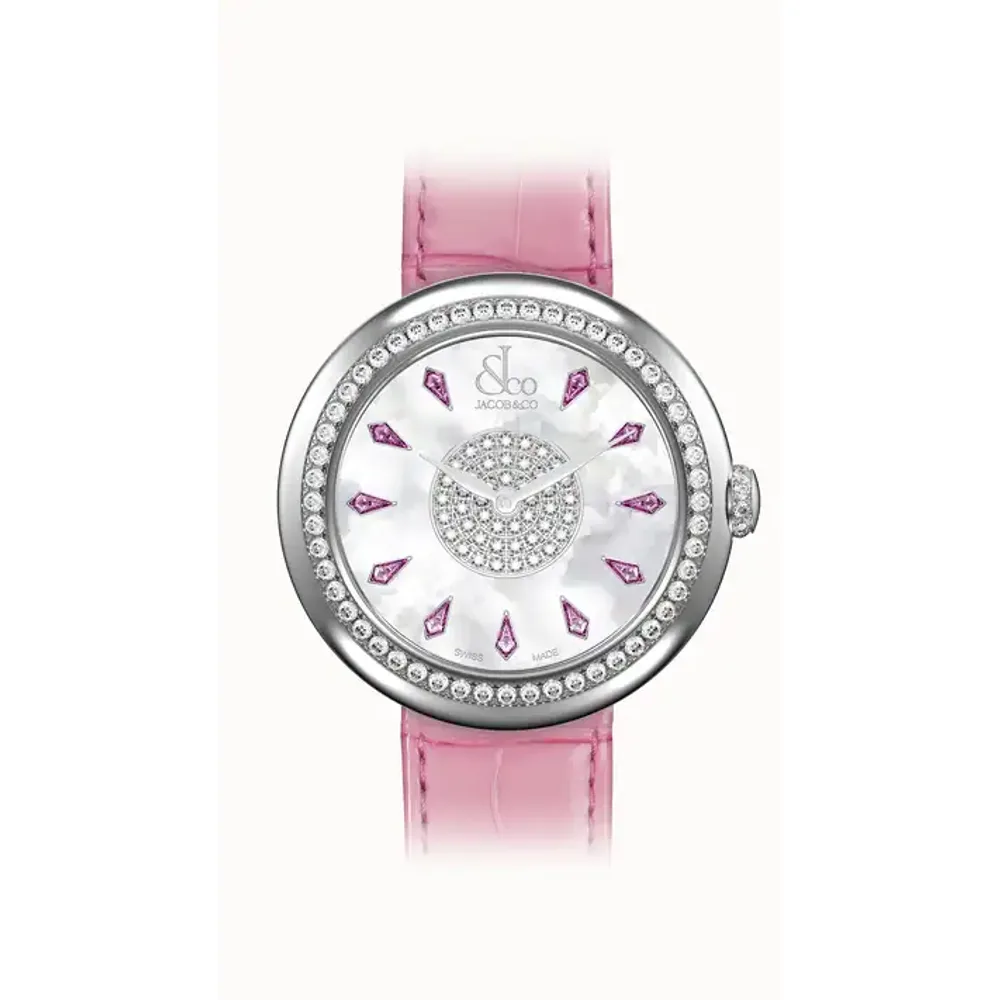 Jacob & Co. Brilliant — Pink Sapphires in Stainless Steel