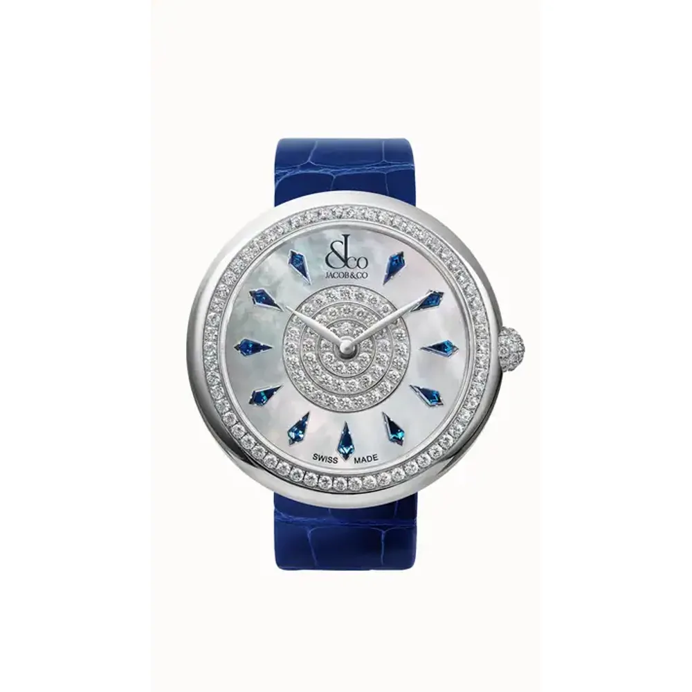 Jacob & Co. Brilliant — Blue Sapphires in Stainless Steel