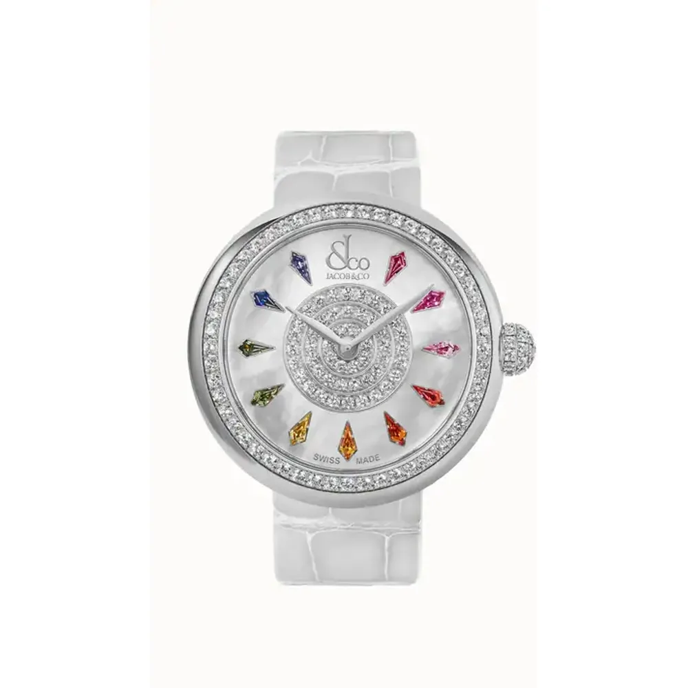 Jacob & Co. Brilliant — Multicolored Sapphires in Stainless Steel