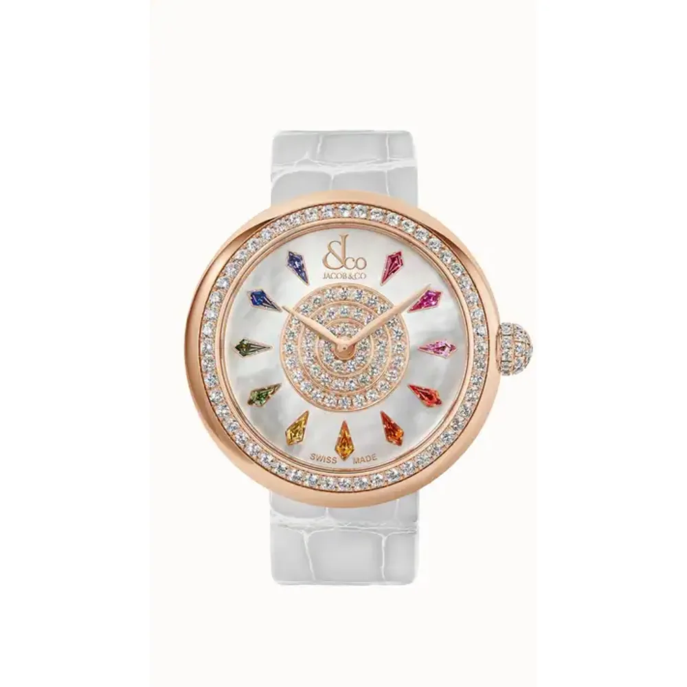 Jacob & Co. Brilliant — Multicolored Sapphires in Rose Gold, 18K Rose Gold