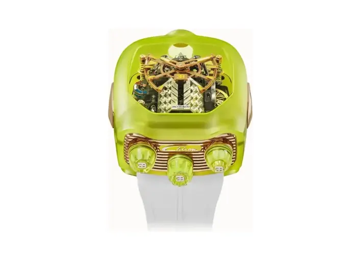 Jacob & Co. Bugatti Chiron Tourbillon Sapphire Crystal — Yellow Matte