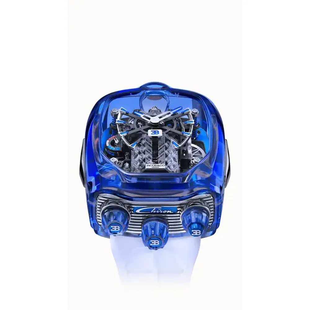 Jacob & Co. Bugatti Chiron Tourbillon Sapphire Crystal — Blue Sapphire Crystal