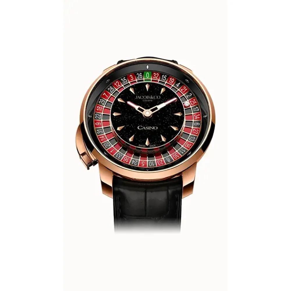 Jacob & Co. Casino Tourbillon — Black Aventurine Dial
