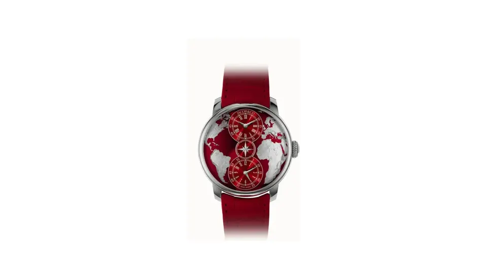 Jacob & Co. The World is Yours Dual Time Zone — Red
