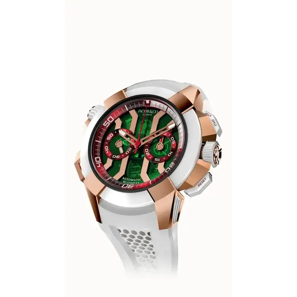 Jacob & Co. Epic X Chrono 47MM — Rose Gold (Green II)