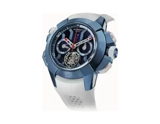 Jacob & Co. Epic X Chrono Tourbillon — Blue Titanium II