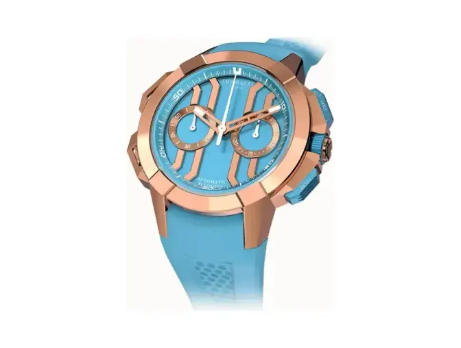 Jacob & Co. Epic X Chrono 44MM — Rose Gold (Light Blue)