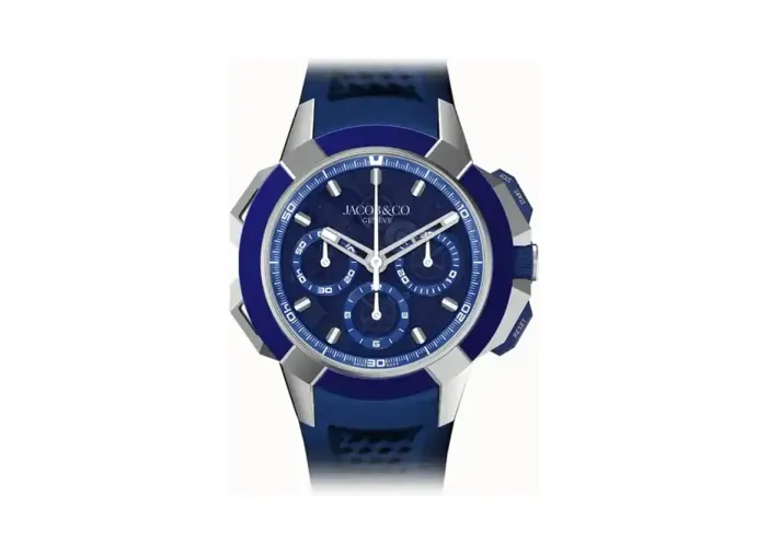 Jacob & Co. Epic X Chrono 44MM Tri-Compax — Blue