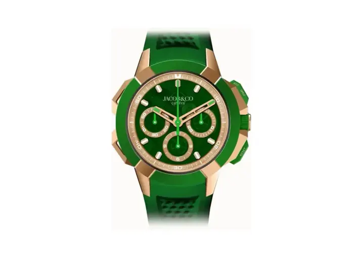 Jacob & Co. Epic X Chrono 44MM Tri-Compax — Green
