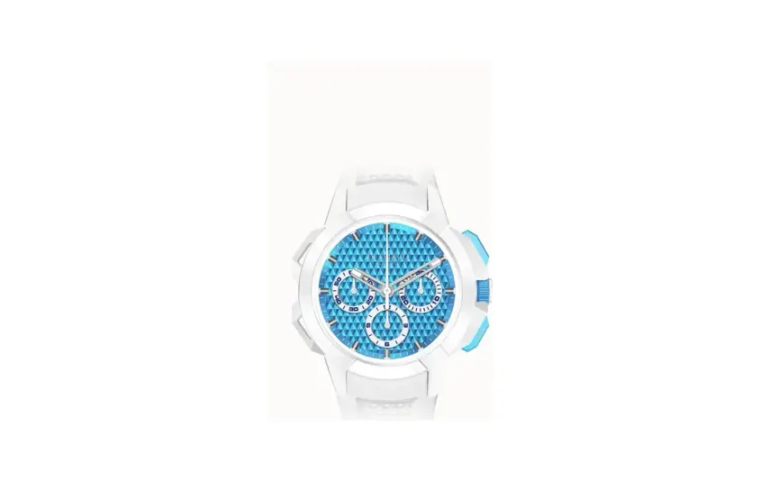 Jacob & Co. Epic X Chrono 44MM Tri-Compax — White Ceramic, Electric Blue Dial