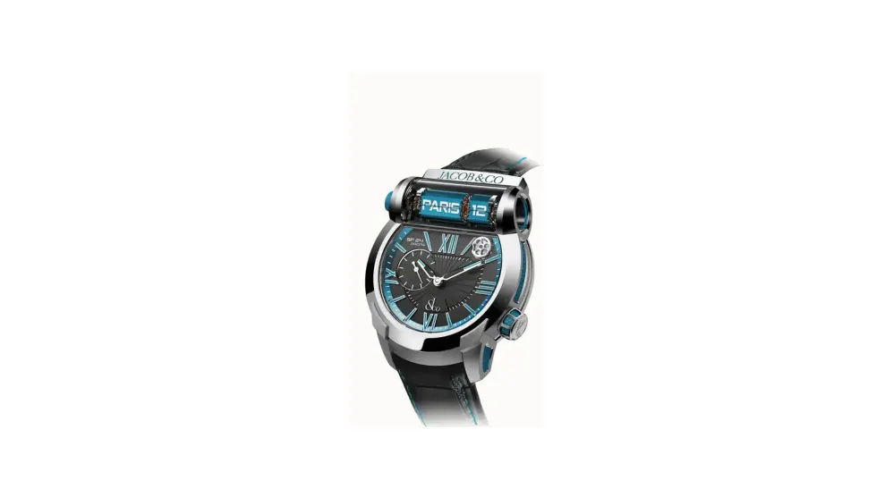 Jacob & Co. Epic SF24 — Titanium, Blue