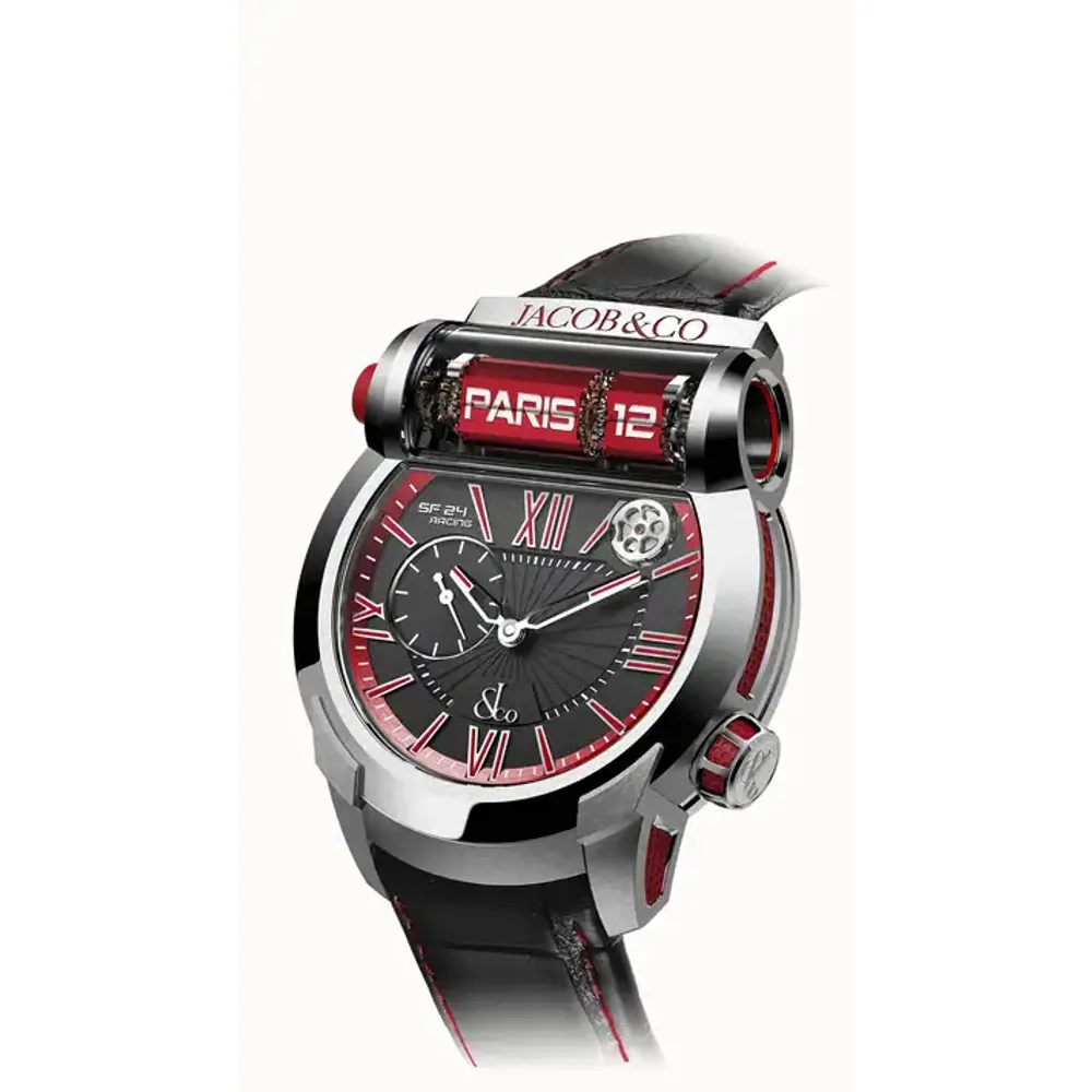 Jacob & Co. Epic SF24 — Titanium, Red