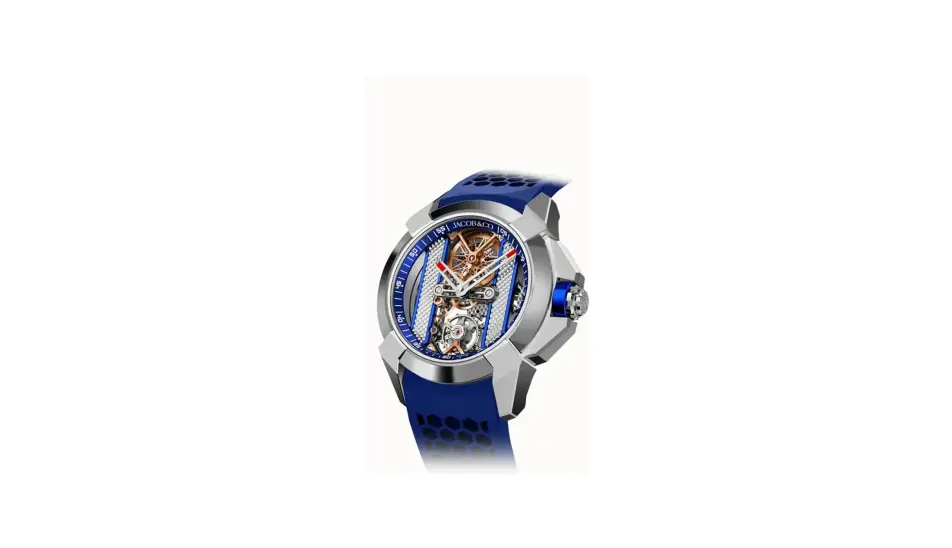 Jacob & Co. Epic X Bridges — Stainless Steel (Blue)