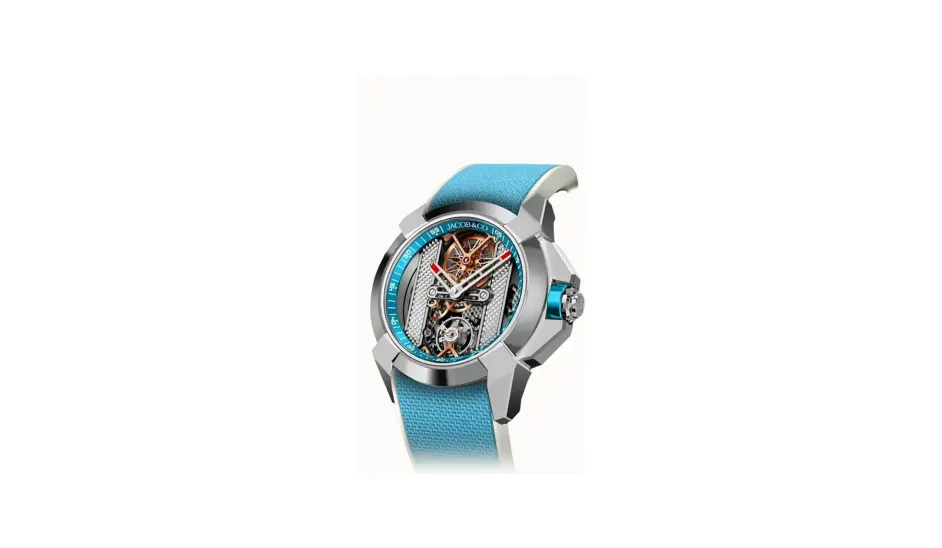 Jacob & Co. Epic X Bridges — Stainless Steel (Light Blue)