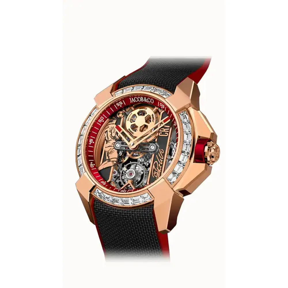 Jacob & Co. Epic X CR7 — Flight of CR7 - Rose Gold Baguette