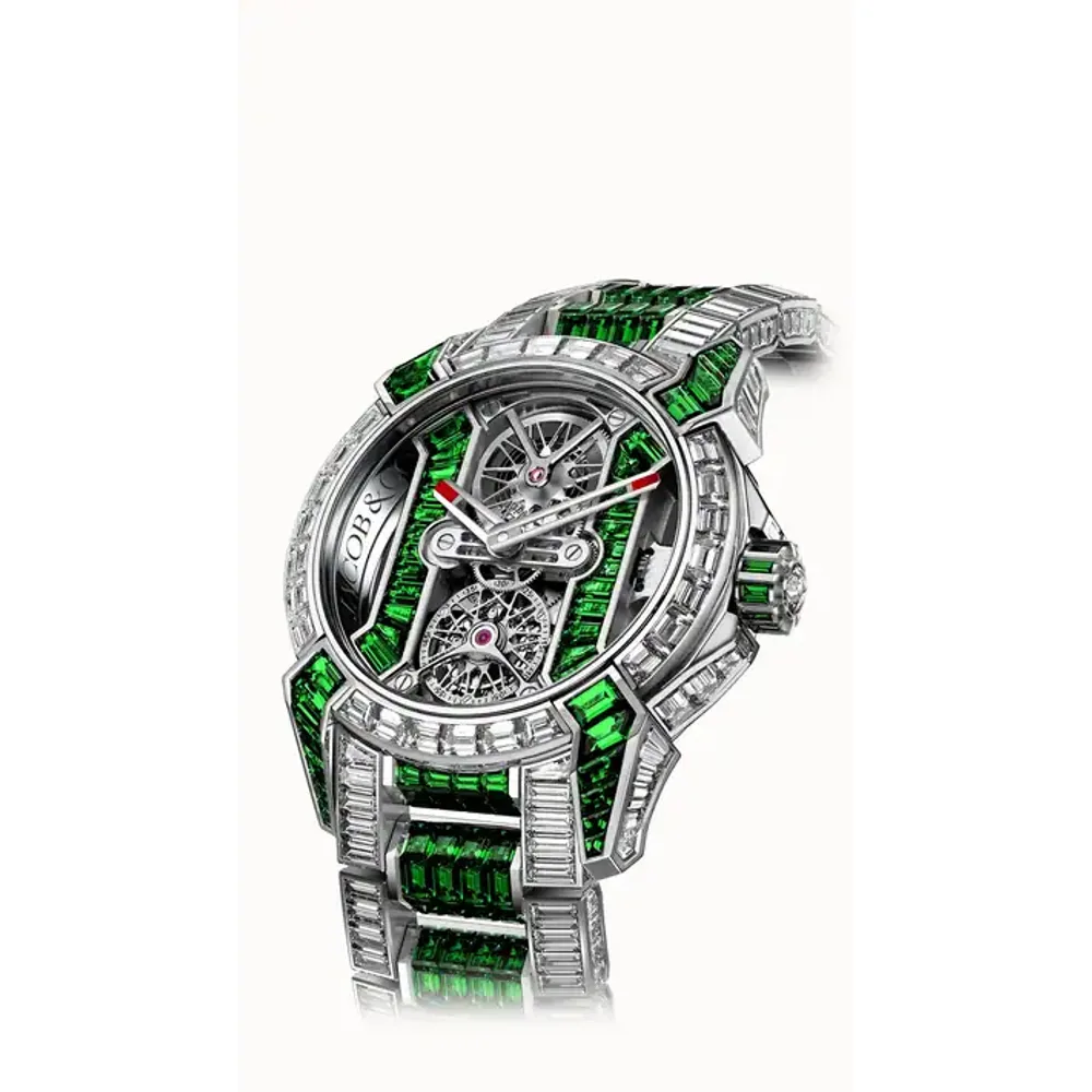 Jacob & Co. Epic X Tourbillon Baguette — Diamonds & Tsavorites
