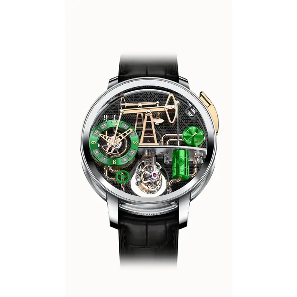 Jacob & Co. Oil Pump 49.5MM — White Gold (Green)