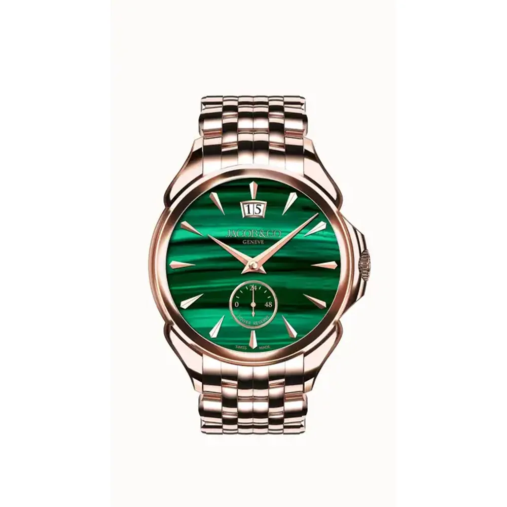 Jacob & Co. Palatial Classic — Rose Gold (Malachite) Bracelet