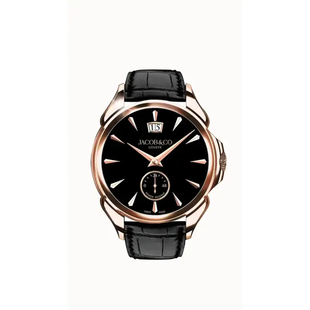 Jacob & Co. Palatial Classic — Rose Gold (Onyx Black)