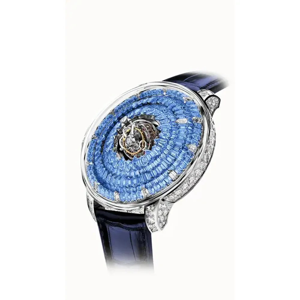 Jacob & Co. The Mystery Tourbillon — Full Icy Blue Sapphires (White Gold)