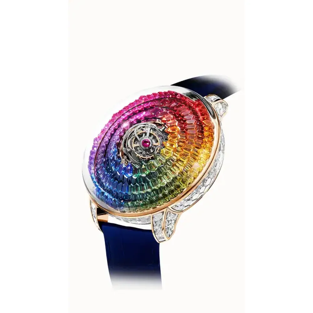 Jacob & Co. The Mystery Tourbillon — Rainbow (Rose Gold)