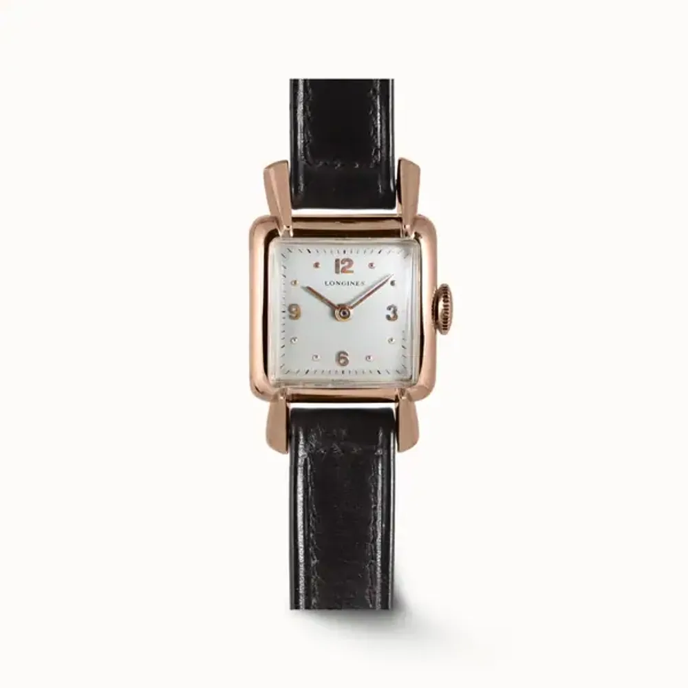 Longines Heritage & Archive Rose Gold Square Ladies’ Watch (1950)