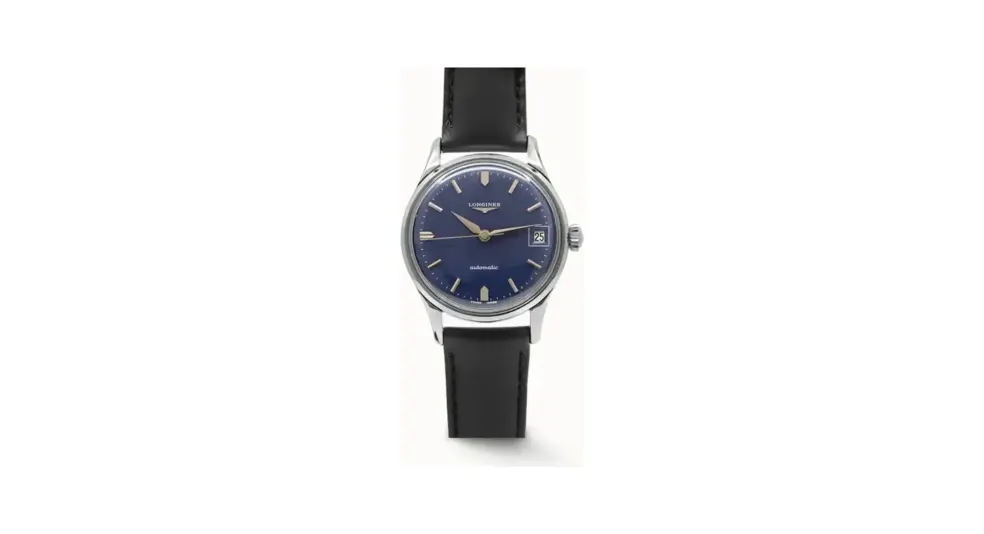 Longines Heritage & Archive Automatic Wristwatch With Rare Blue Dial From The 1960S