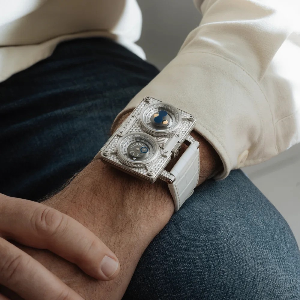 MB&F Legacy Machines HM2 WHITE GOLD PAVED