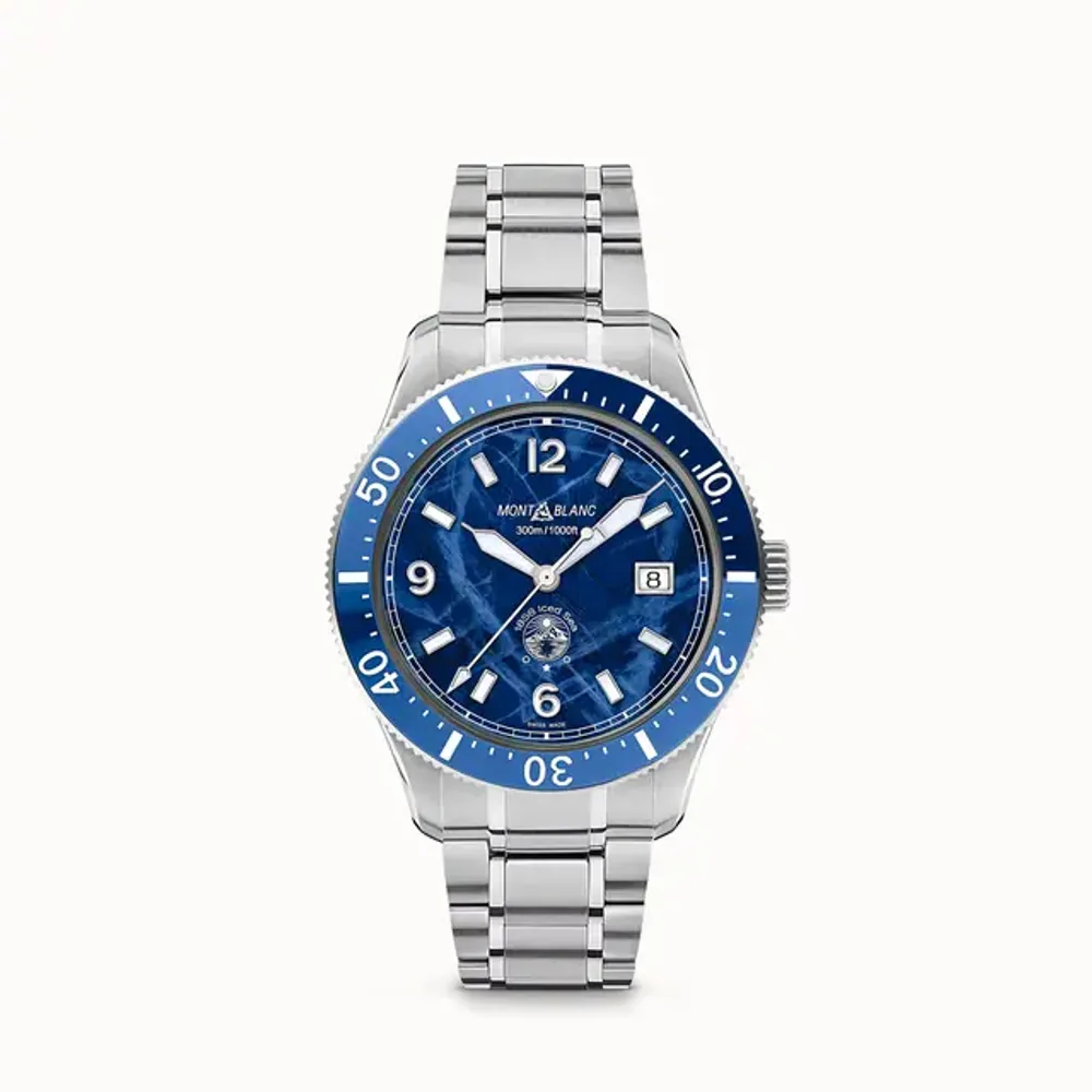 Montblanc Iced Sea Automatic Date, Steel - Ceramic - Blue