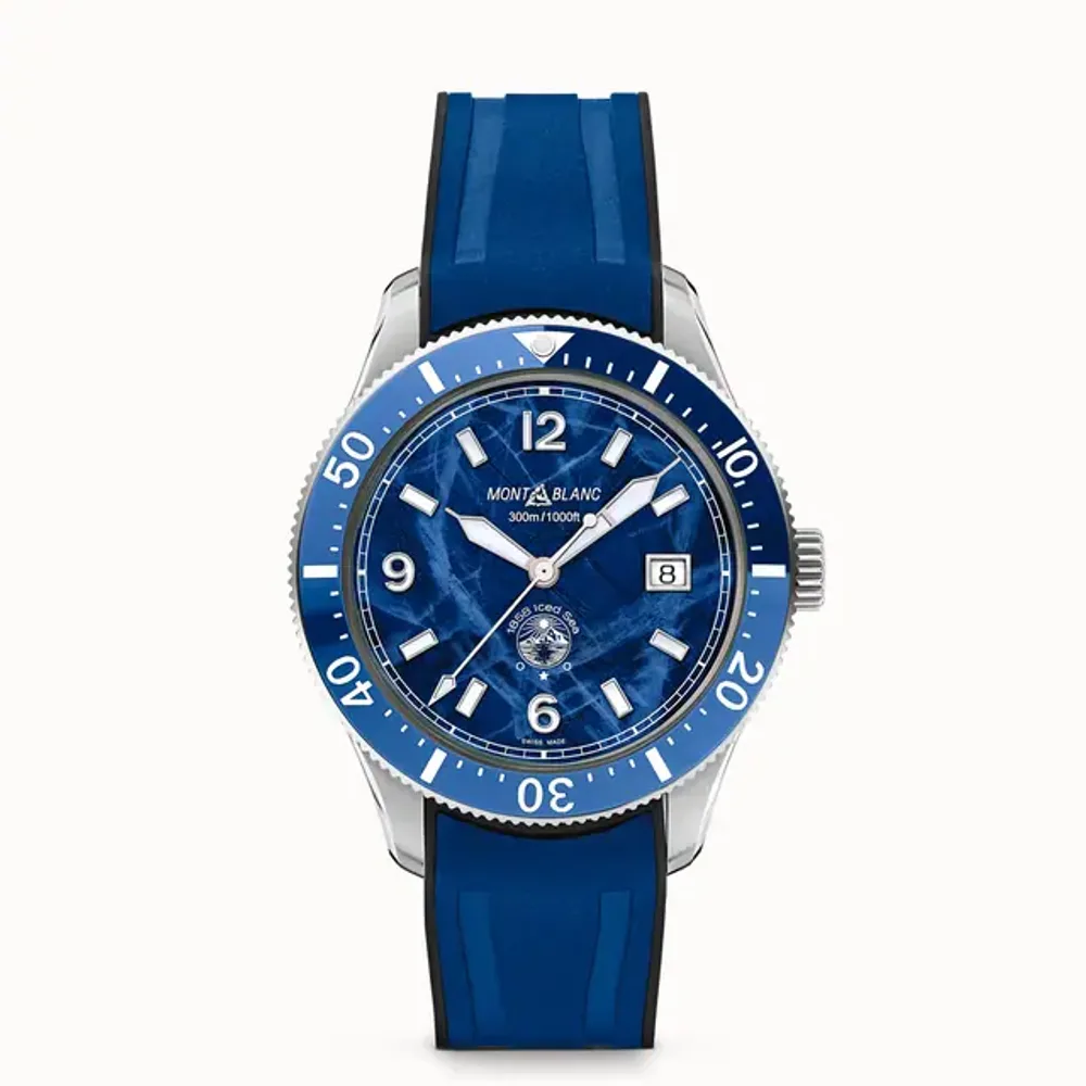 Montblanc Iced Sea Automatic Date, Steel - Ceramic - Blue