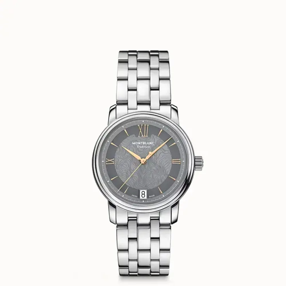 Montblanc Tradition Automatic Date 32 mm, Steel - Gray