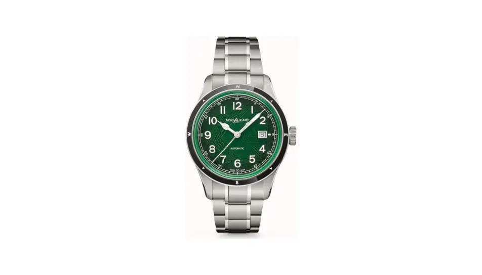 Montblanc 1858 Automatic Date 0 Oxygen, Steel - Ceramic - Green