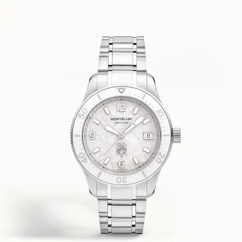 Montblanc Iced Sea Automatic Date 0 Oxygen, Steel - Ceramic - White