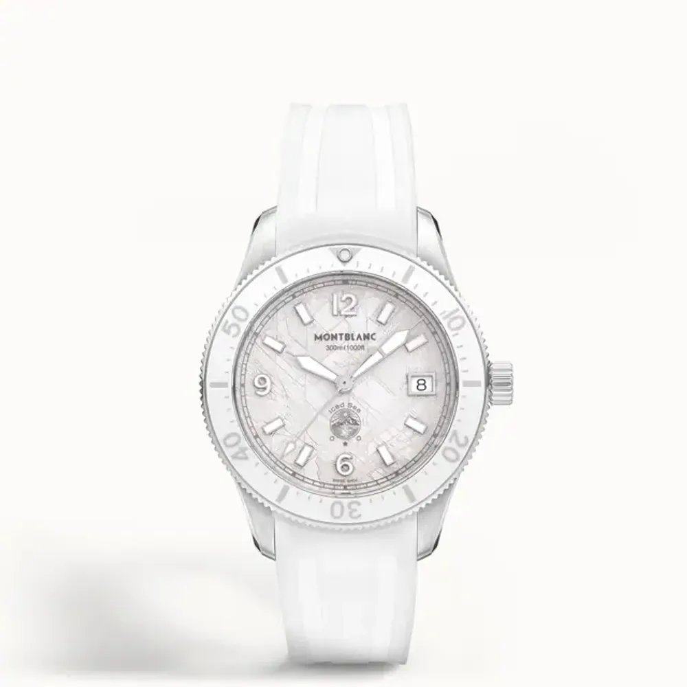 Montblanc Iced Sea Automatic Date 0 Oxygen, Steel - Ceramic - White