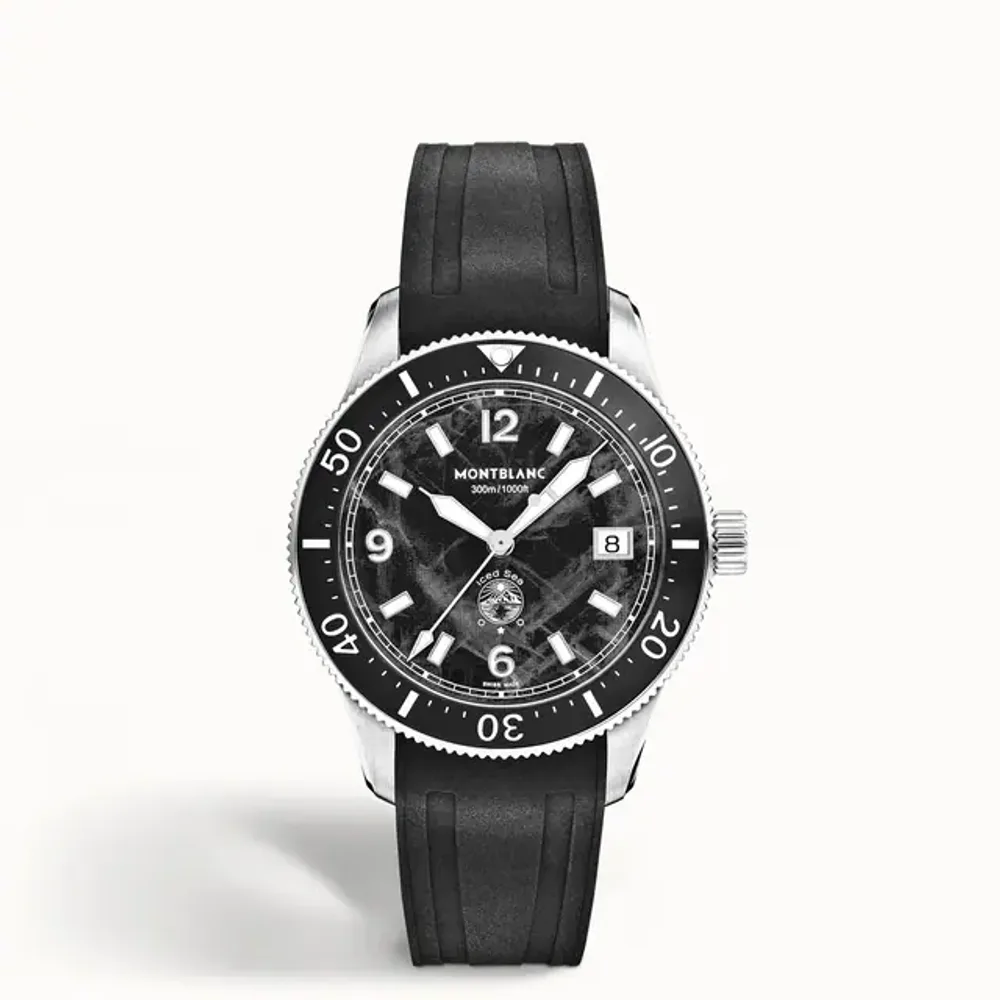Montblanc Iced Sea Automatic Date 0 Oxygen, Steel - Ceramic - Black