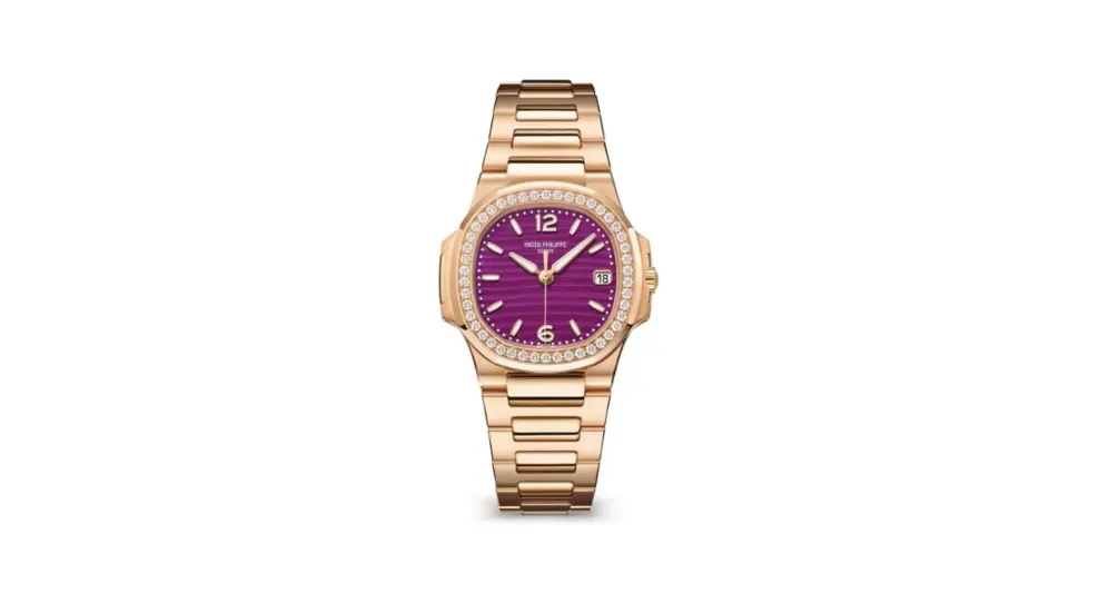 Patek Philippe Nautilus 7010 Rose Gold - Diamond / Purple
